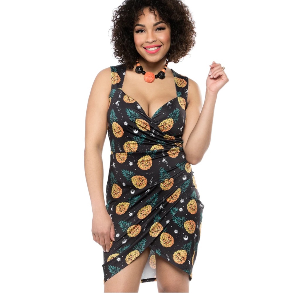 SOURPUSS JILL-O-LANTERN TIKI DRESS